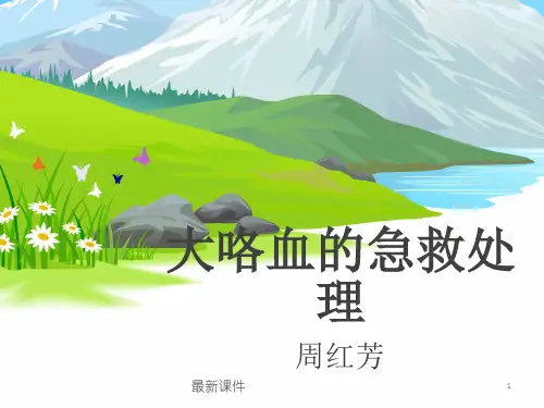 大咯血的处理ppt课件