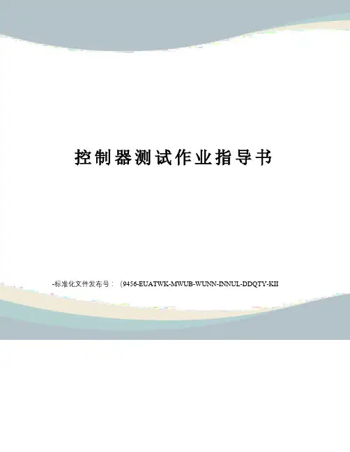 控制器测试作业指导书