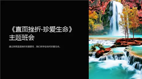 《直面挫折-珍爱生命》主题班会