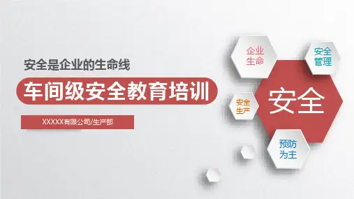 化工三级安全培训教育课件(车间级)