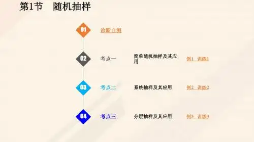 高考数学一轮总复习第十章统计与统计案例第1节随机抽样课件