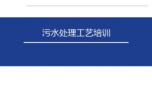 污水处置工艺培训