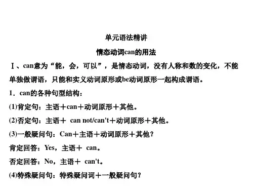 秋人教版英语八年级上册习题课件：Unit 9 第3课时 单元语法精讲与精练