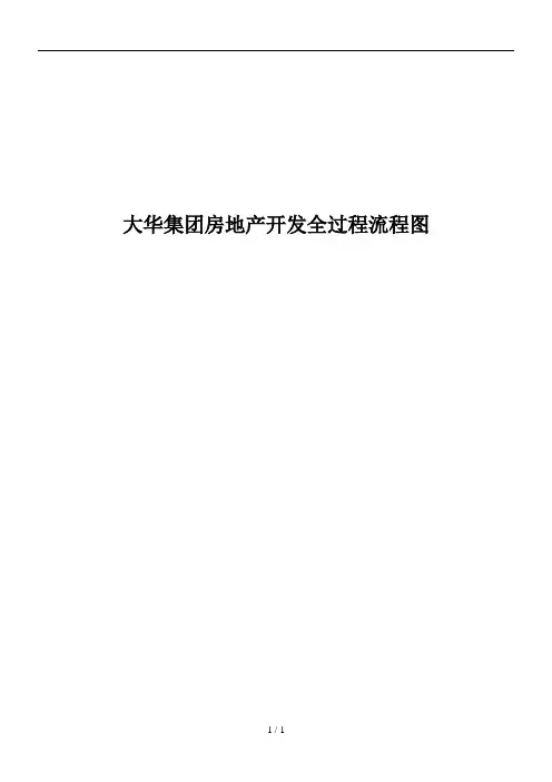 大华集团房地产开发全过程流程图P
