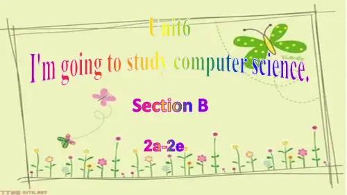 人教版英语八年级上册Unit 6  Section B 2a-2e - 28张PPT