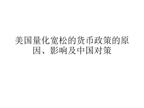 美国量化宽松的货币政策