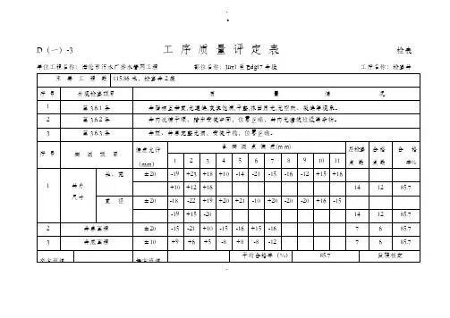 工序质量评定表平基管座文化感受区01