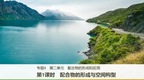 高中化学苏教版选修3课件：专题4 第二单元 第1课时