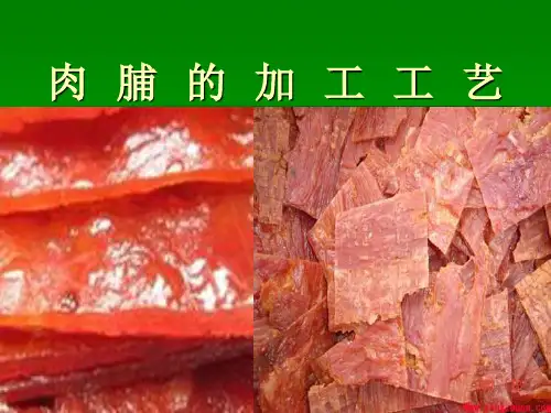 肉脯的加工工艺