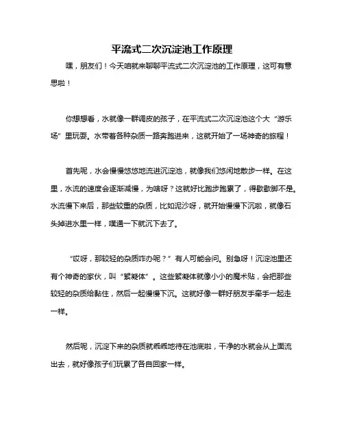 平流式二次沉淀池工作原理