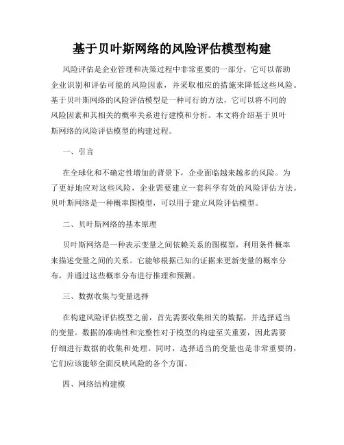 基于贝叶斯网络的风险评估模型构建