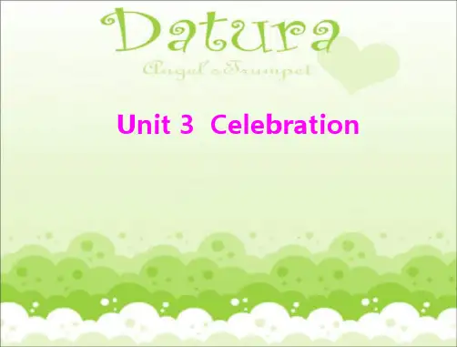 北师大版高一上Unit3《Celebrations》(Lesson 1)ppt课件1