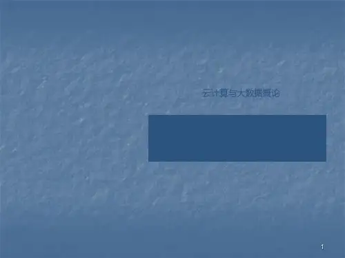 云计算与大数据概述ppt课件