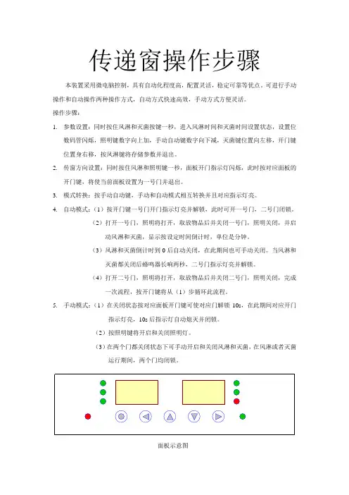 传递窗说明书V2.0