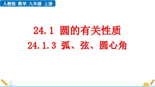 《弧、弦、圆心角》圆PPT优秀课件