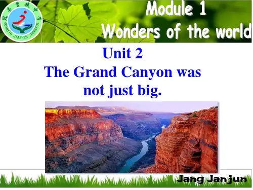 新外研版九年级英语上册Module1Unit2 The Grand Canyon was not just big.