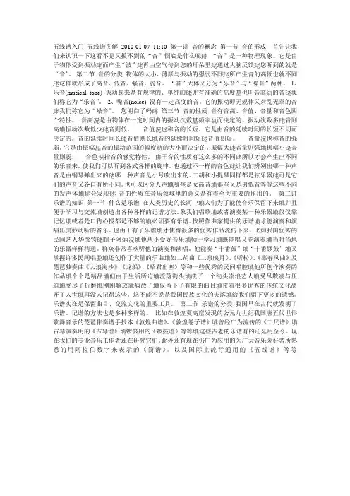 五线谱图解