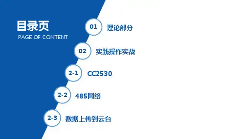 传感网应用开发(初级)线上直播实录(初级第4套)同步PPT