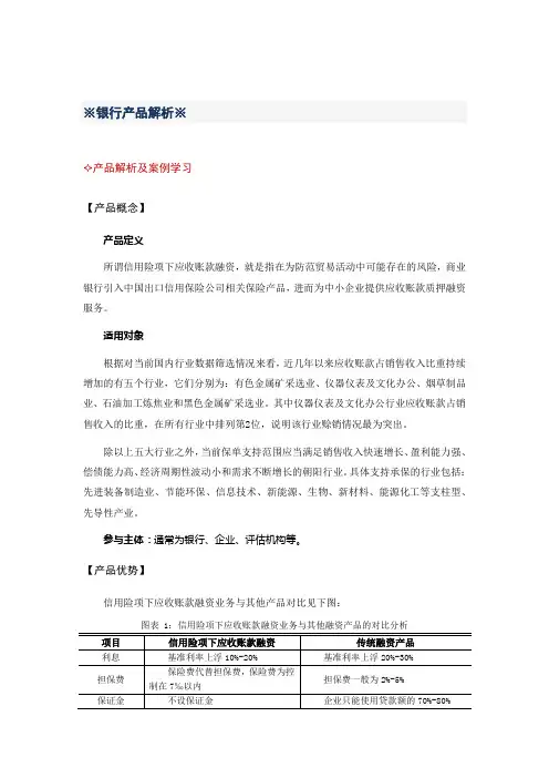 信用险项下应收账款融资