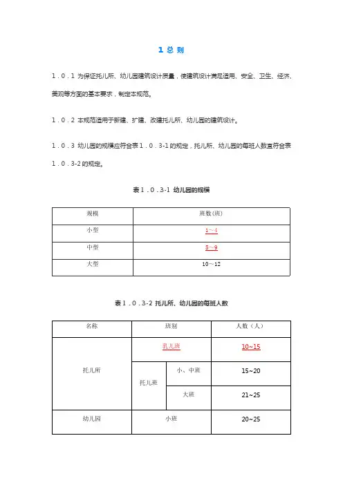《托儿所、幼儿园建筑设计规范JGJ-39-2016》(精品文档)