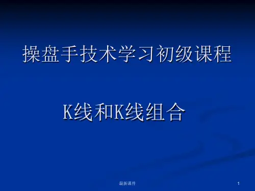 操盘手技术学习初级课程PPT课件