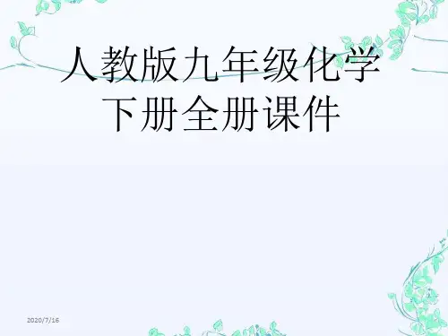 人教版九年级化学下册全册课件精选