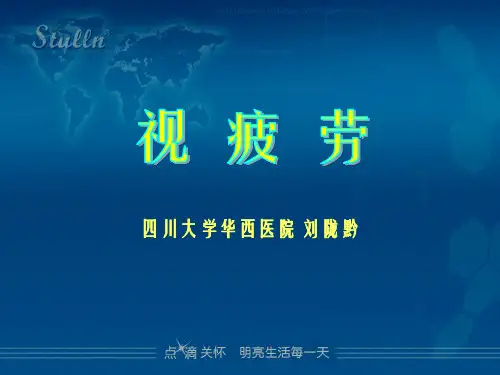 《视疲劳学术修》幻灯片PPT