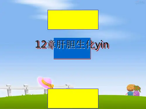 最新12章肝胆生化yinppt课件