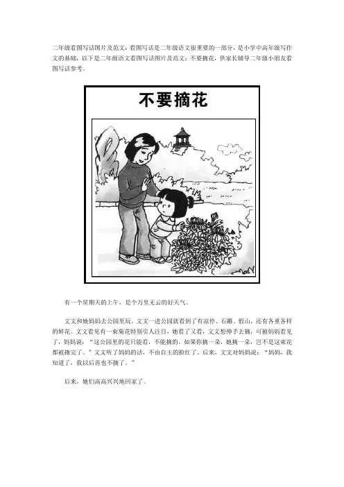 (完整)二年级看图写话图片及范文练习