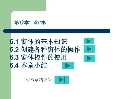 窗体的基本知识ppt课件