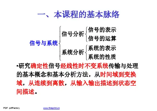 信号与系统期末总结