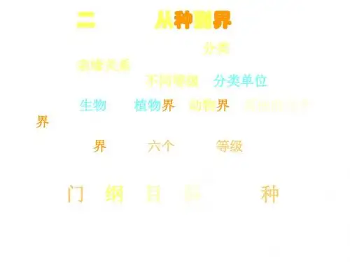 江西省萍乡四中八年级生物上册 第六单元第一章根据生