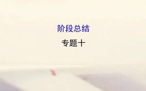 高考历史一轮复习专题十中国社会主义建设道路的探索及近现代社会生活的变迁阶段总结课件人民版