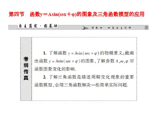 高考数学一轮复习课件函数y=Asin(ωx+φ)的图象及三角函数模型的应用