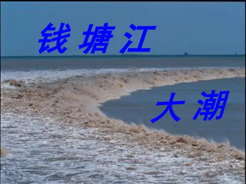 钱塘江大潮PPT课件