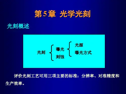 微电子工艺——光刻技术.ppt