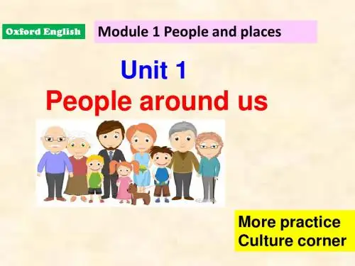 七年级英语牛津深圳版下册教学Unit 1 People around us More practiceCulture corner.pptx