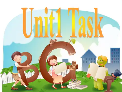 牛津译林七年级英语上册Unit1 Task 课件