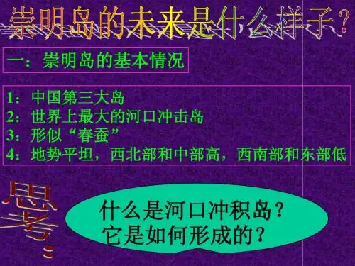 课件：崇明岛的未来是什么样子1