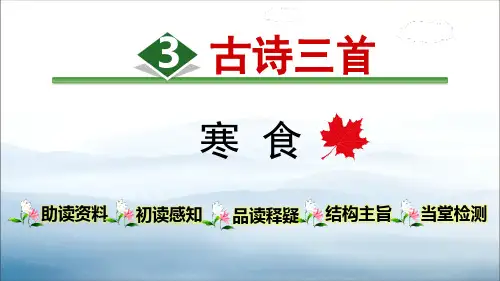 《寒食》古诗三首PPT【优秀课件PPT】