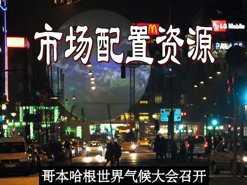 高中政治 第四单元 9.1市场配置资源课件 新人教版必修1