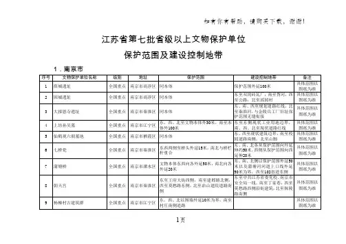 江苏第七批级以上文物保护单位