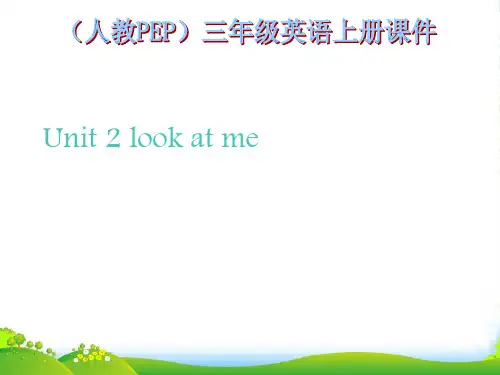三年级英语上册 Unit 2 look at me课件 人教PEP