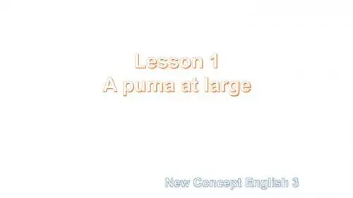新概念英语第三册-Lesson1