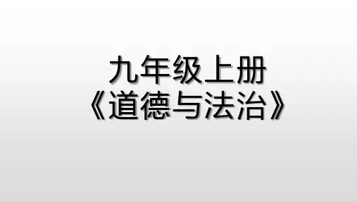 人教版九年级道德与法治上册 第一单元 富强与创新 复习课件(19张幻灯片)
