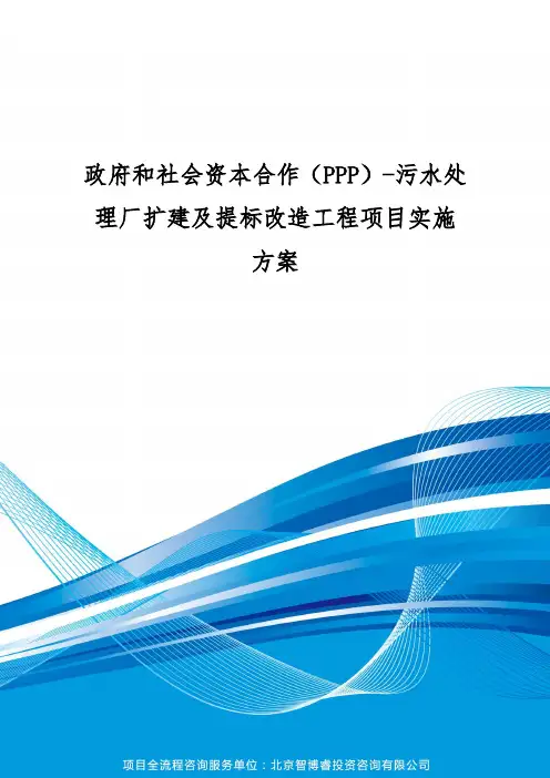 政府和社会资本合作(PPP)-污水处理厂扩建及提标改造工程项目实施方案(编制大纲)