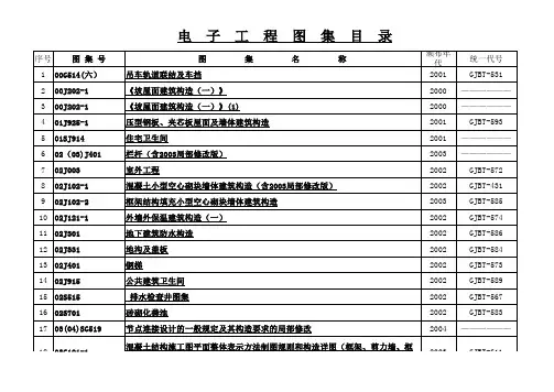 电子工程图集目录