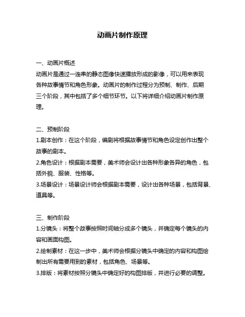 动画片制作原理