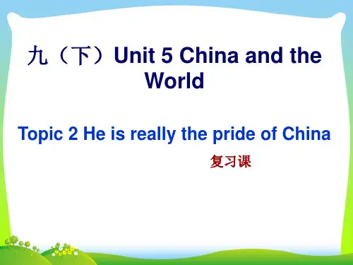 仁爱版九年级英语下册Unit 5Topic 2课件