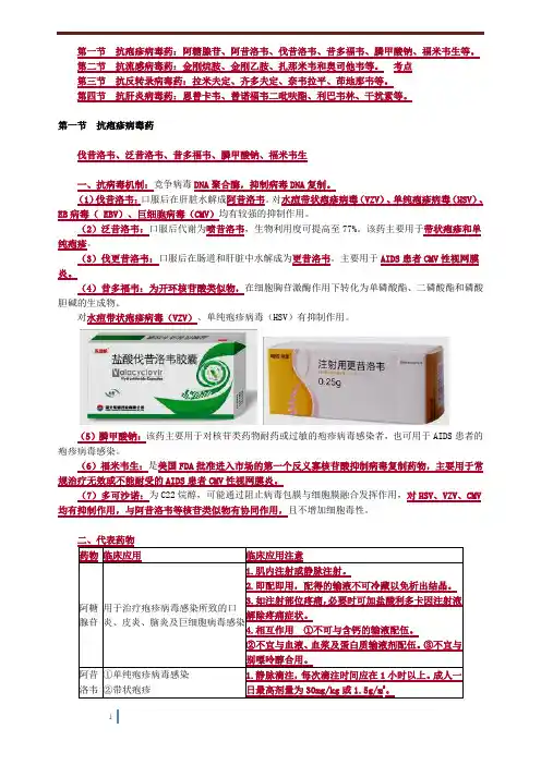 2020年执业药师《药学专业知识二》第十章 抗病毒药